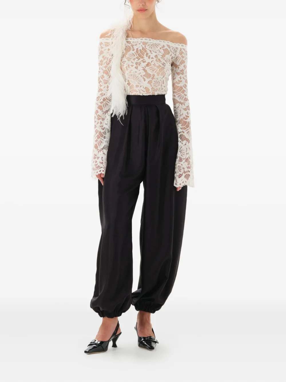 MANURI Nomi lace bell-sleeve top | Blouses | Image 2