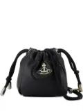 Vivienne Westwood nano Hilary Orb-embellished drawstring bucket bag - Black