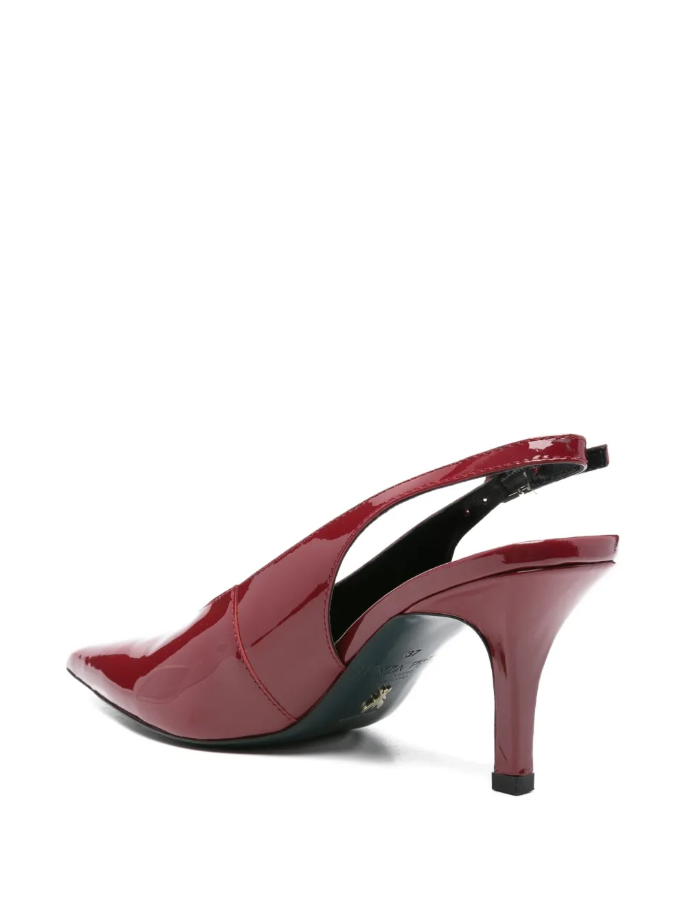 Patrizia Pepe 80mm slingback pointed-toe pumps Red