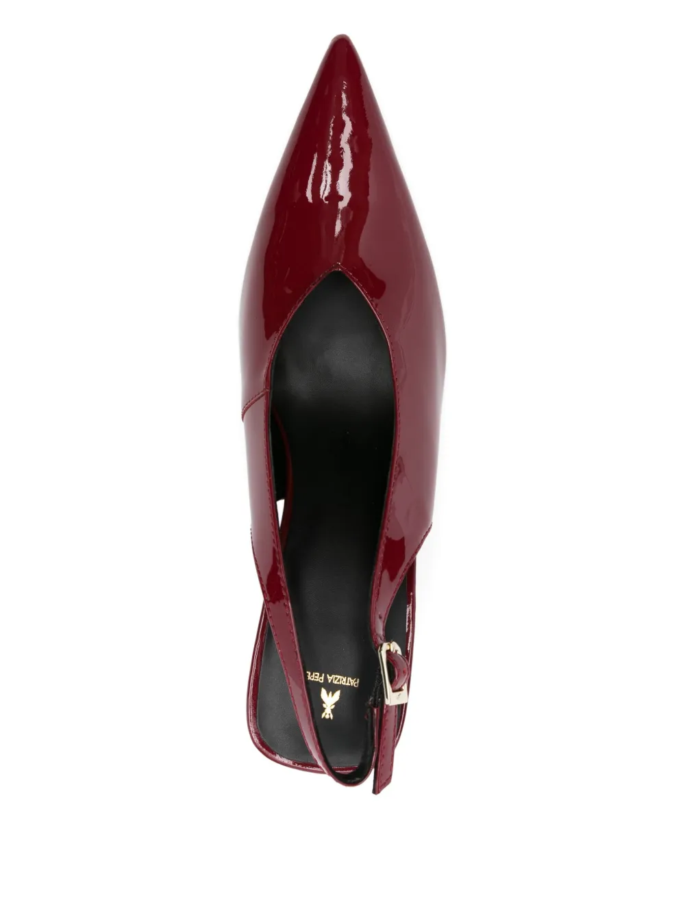Patrizia Pepe 80mm slingback pointed-toe pumps Red