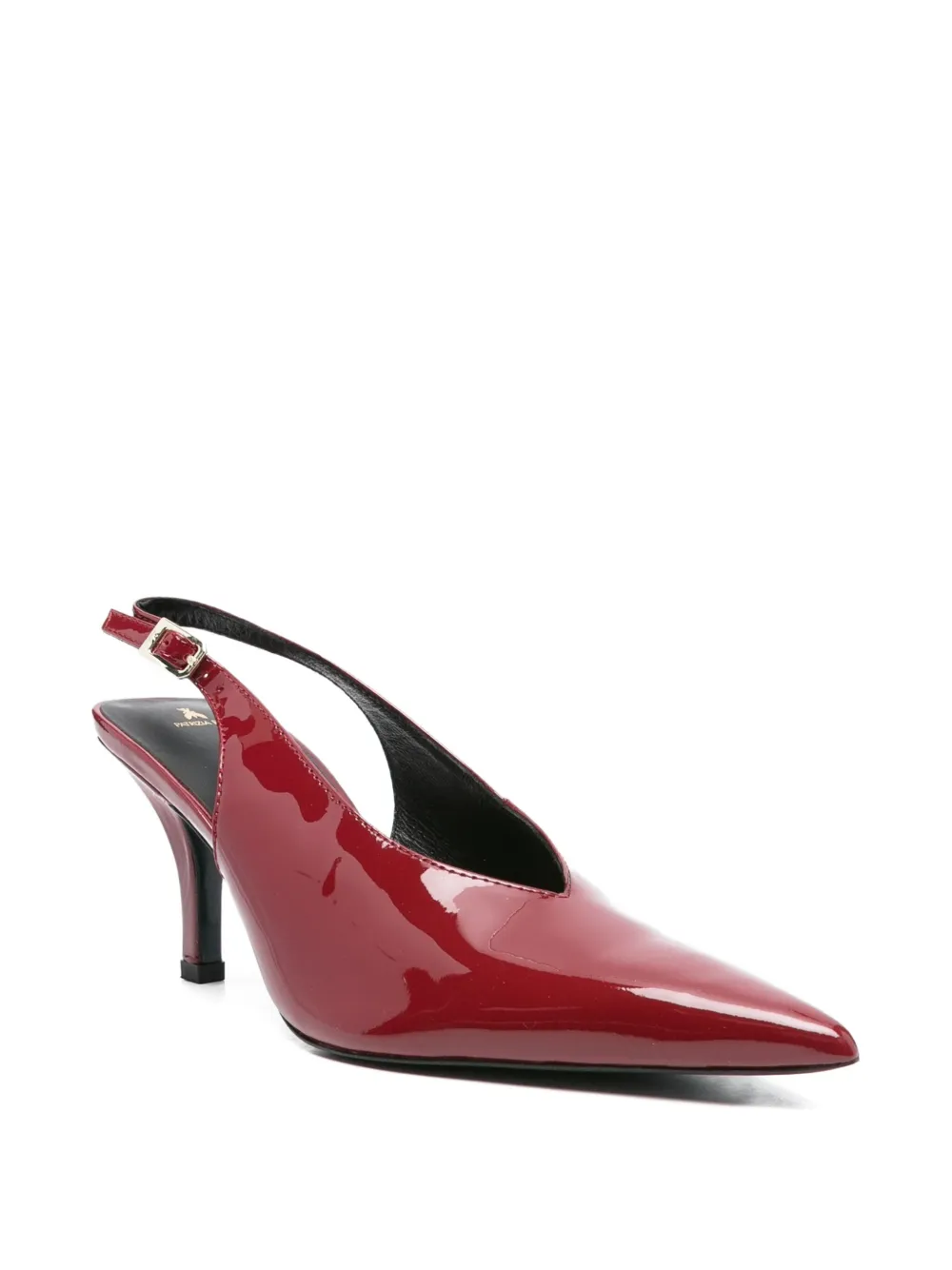 Patrizia Pepe 80mm slingback pointed-toe pumps Red