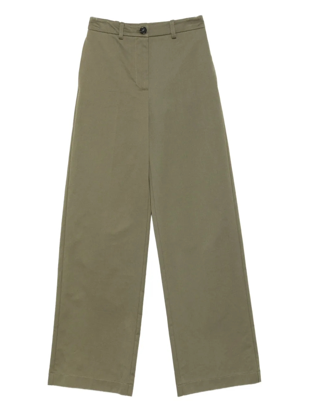 Patrizia Pepe High-waisted Trousers In Green