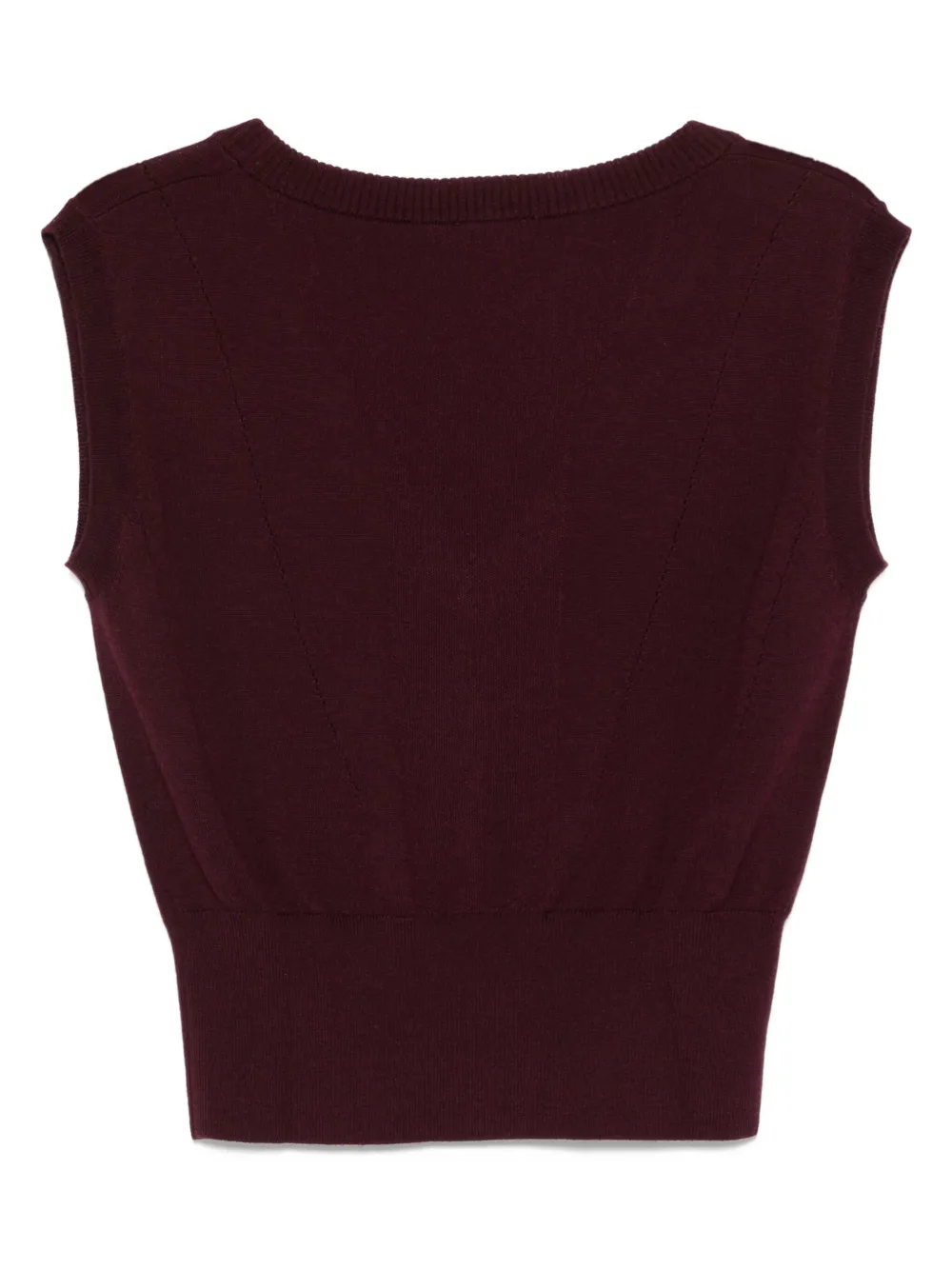 Patrizia Pepe v-neck wool vest | Vests & Tank Tops | Image 2