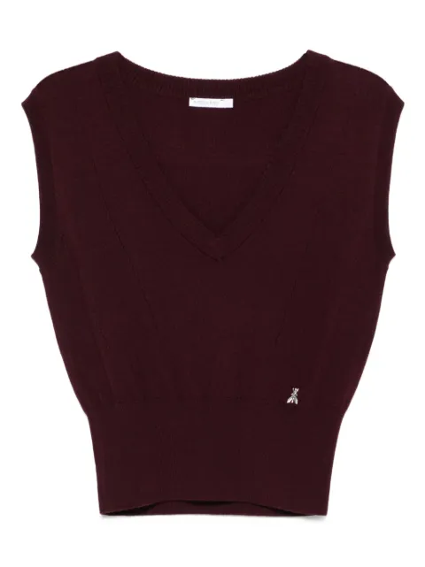 Patrizia Pepe v-neck wool vest