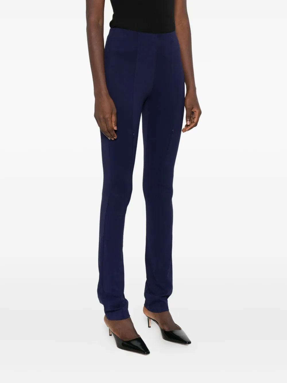 Patrizia Pepe Broek met zijsplit Blauw