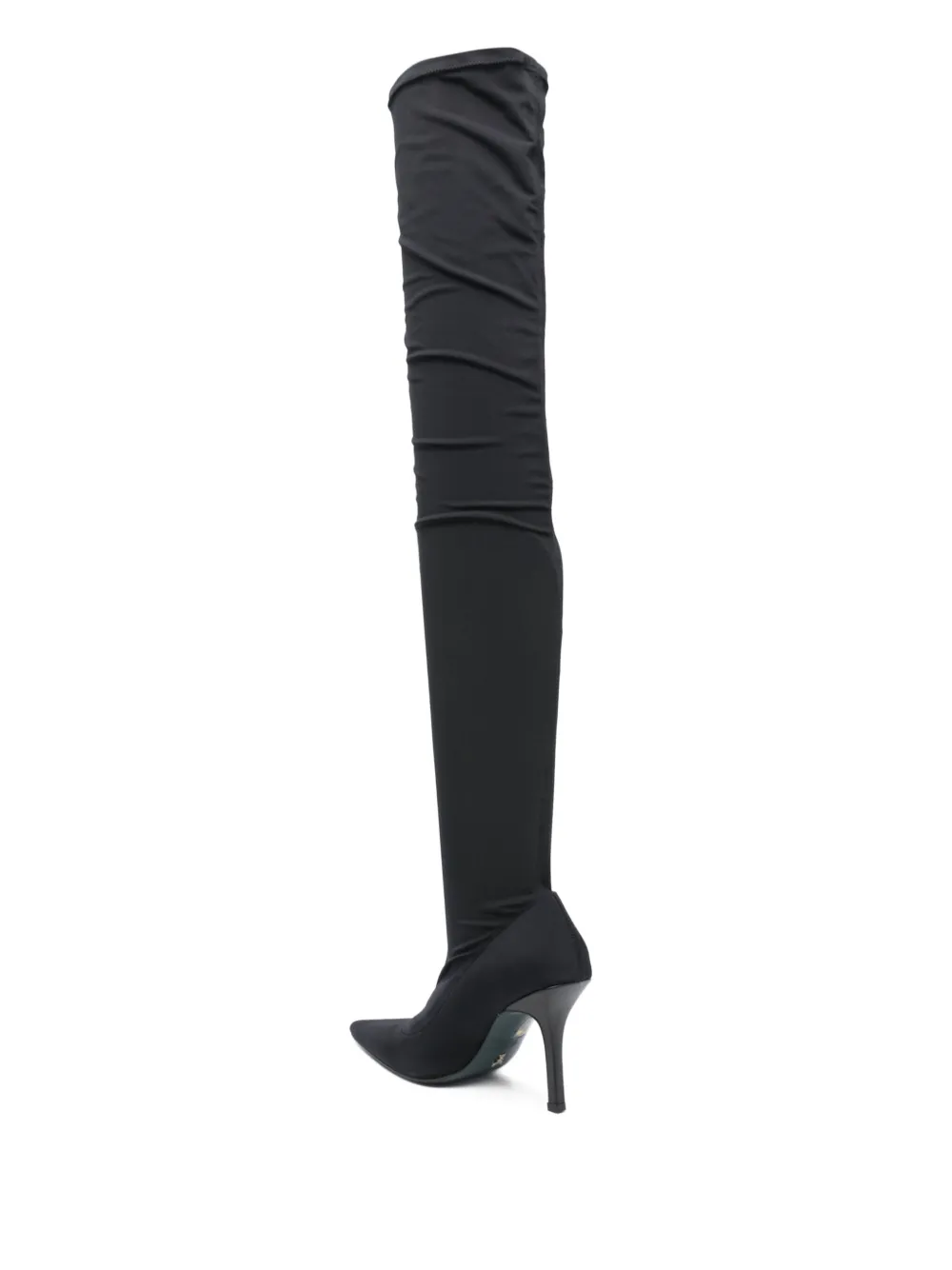 Patrizia Pepe 85mm Stretch Heeled Boots In Black