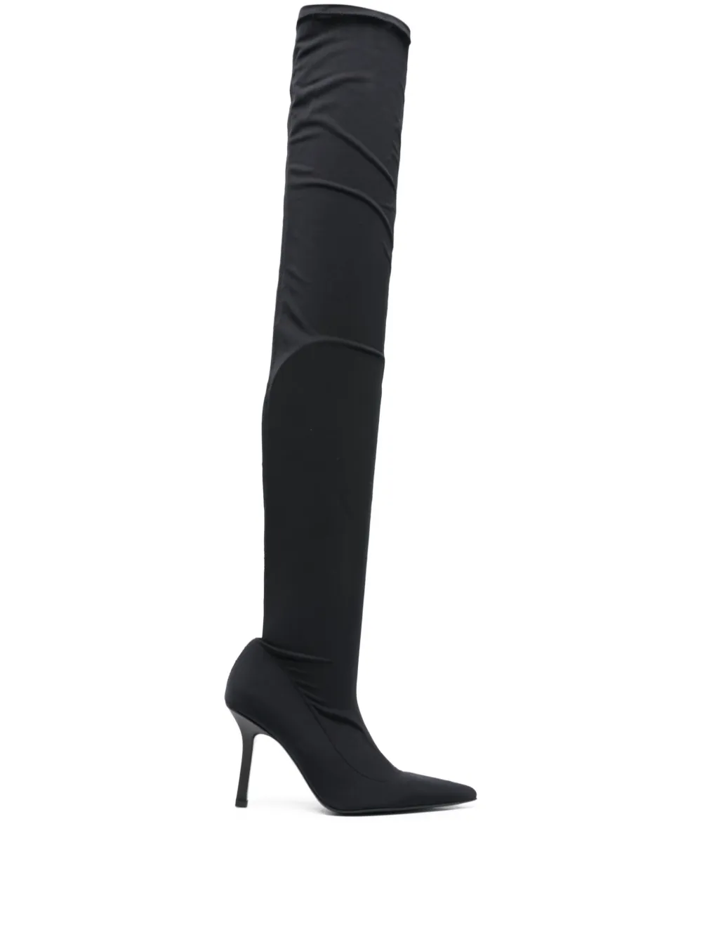 Patrizia Pepe 85 mm stretch laarzen met hak Zwart