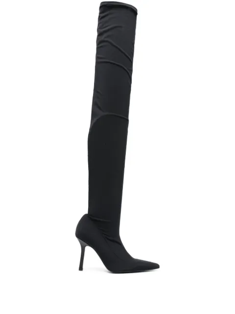 Patrizia Pepe 85mm stretch heeled boots