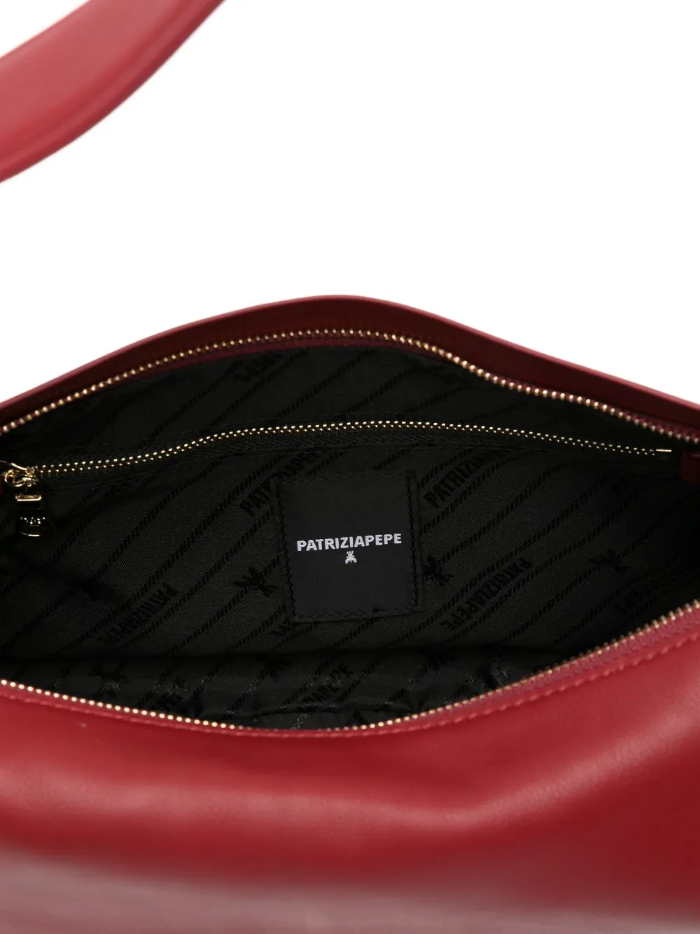 Patrizia Pepe Medium New Moon schoudertas Rood