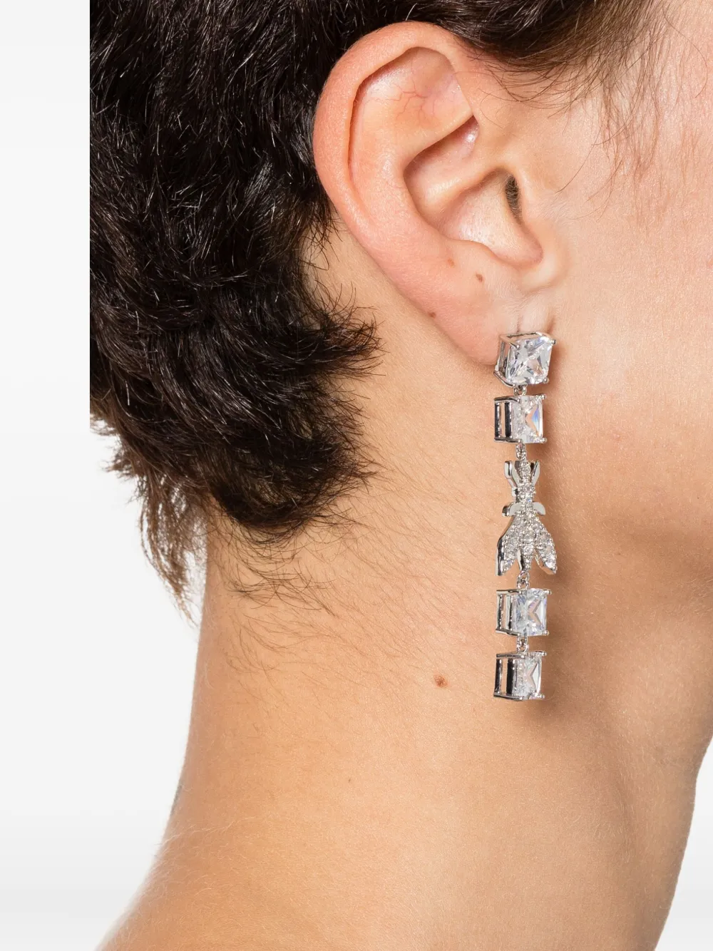 Patrizia Pepe asymmetrical pendant earrings - Zilver
