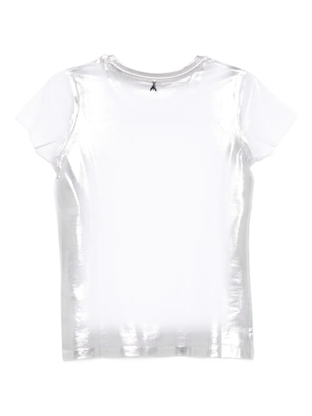 Patrizia Pepe Camiseta metalizada com decote careca | Camisetas | Image 2