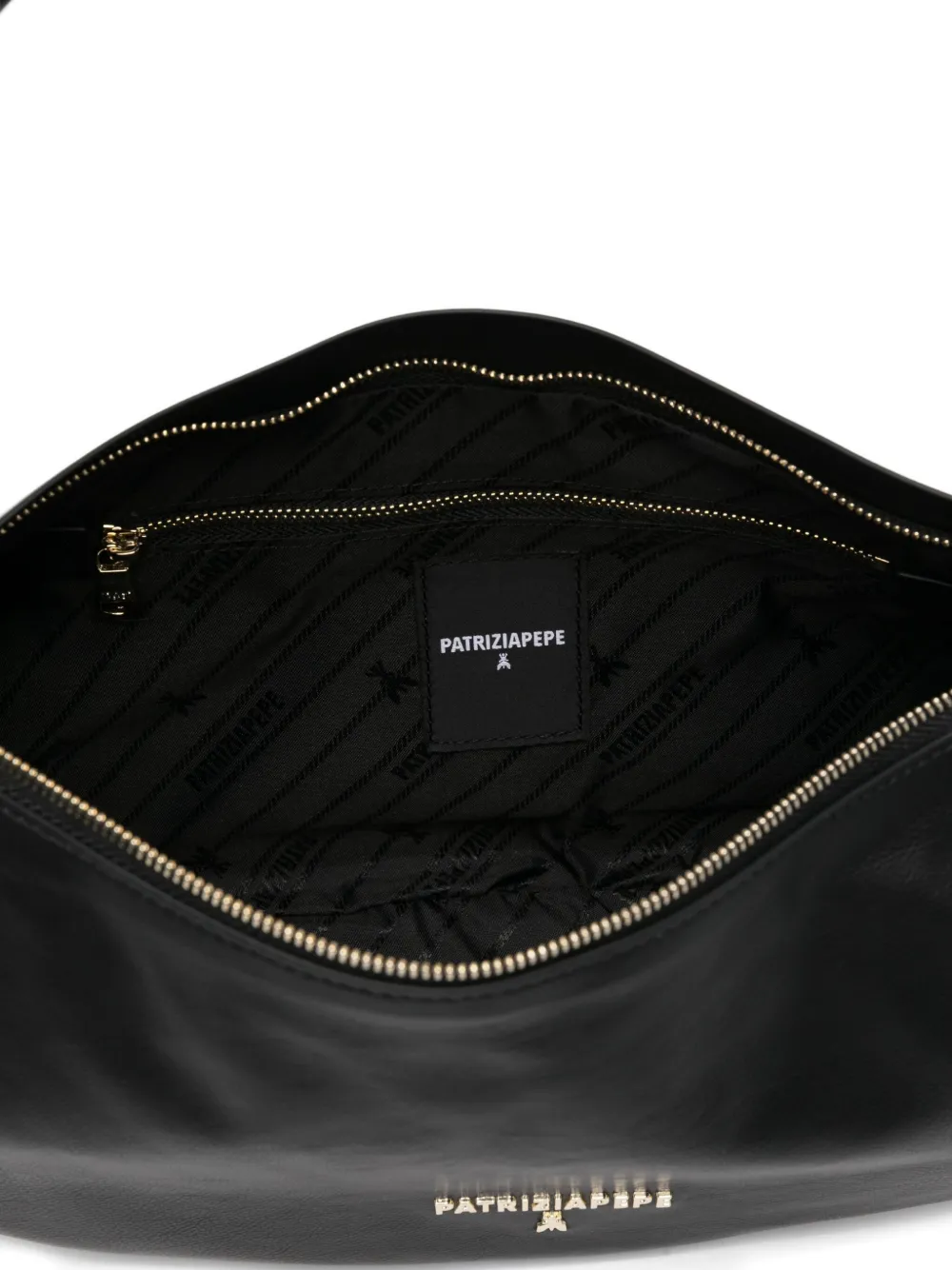 Patrizia Pepe Medium New Moon schoudertas Zwart