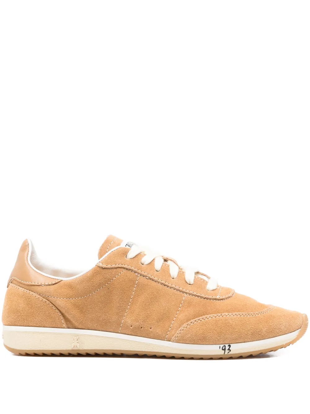 Patrizia Pepe Running '93 suède sneakers Beige