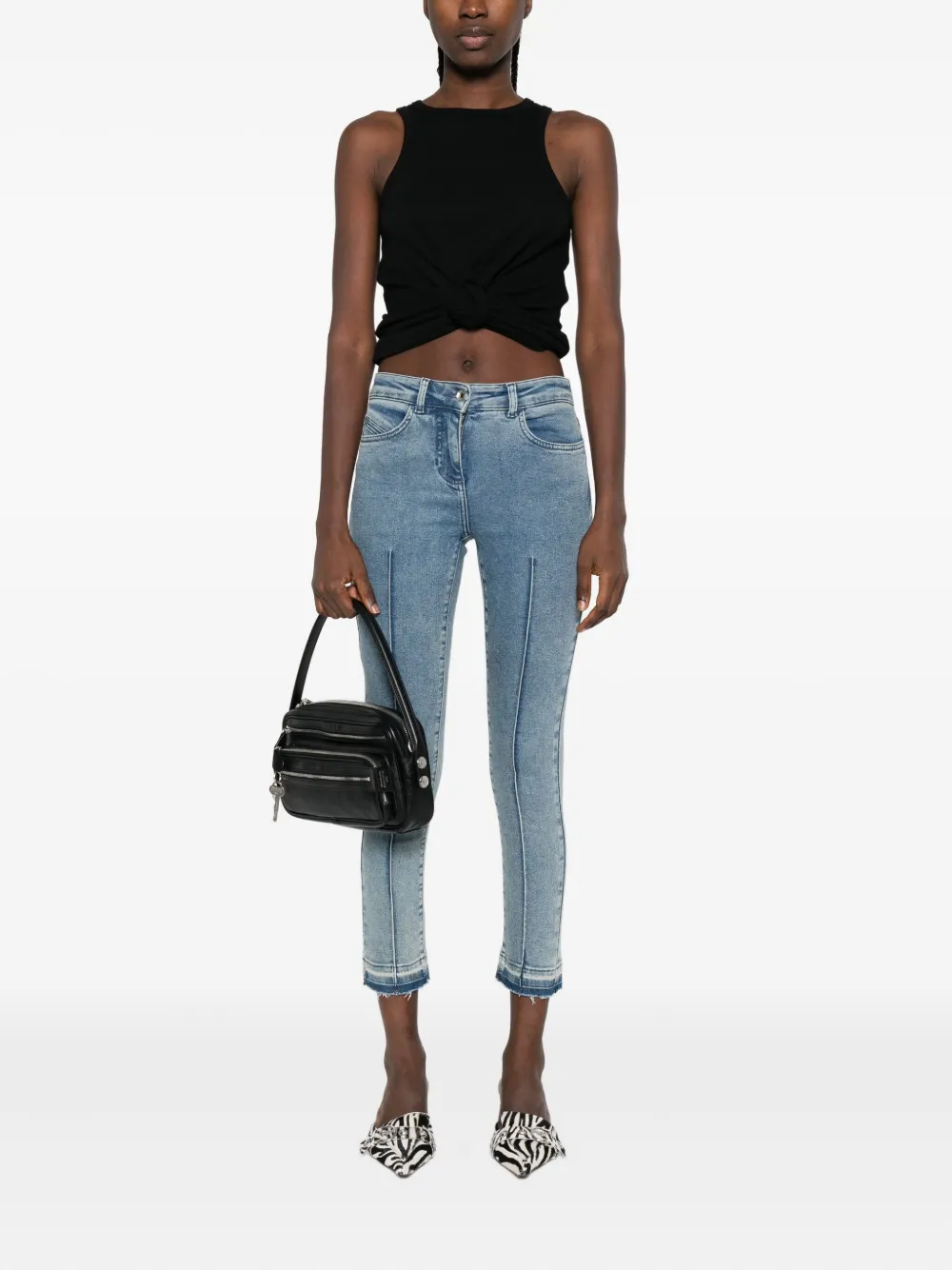 Patrizia Pepe straight stitch jeans - Blauw