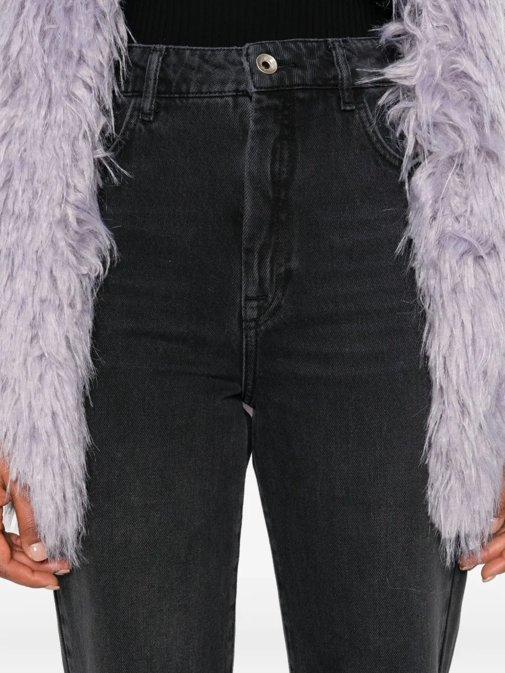 Patrizia Pepe High-waist jeans Zwart
