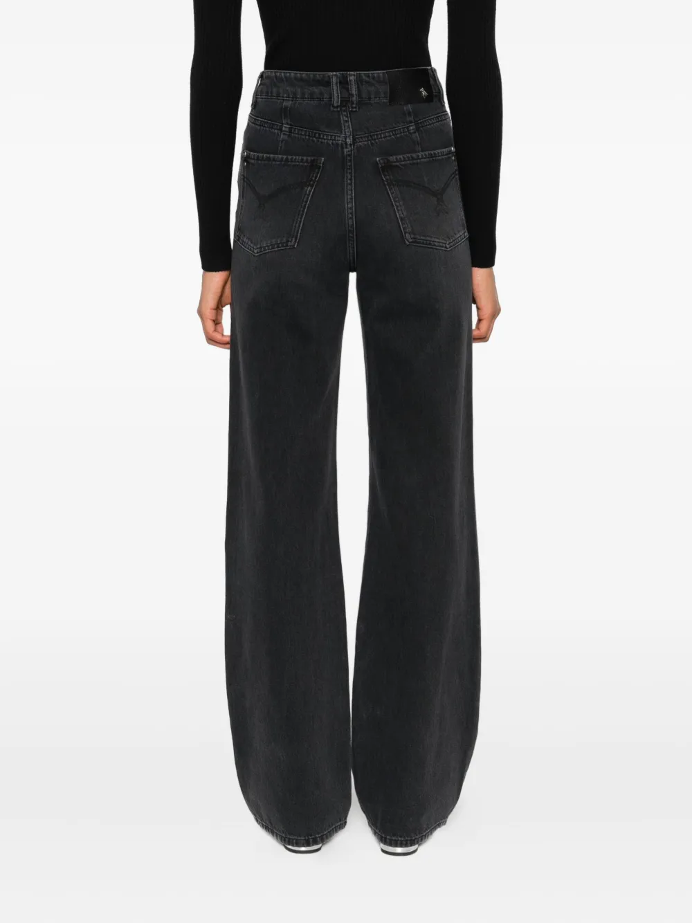 Patrizia Pepe High-waist jeans Zwart