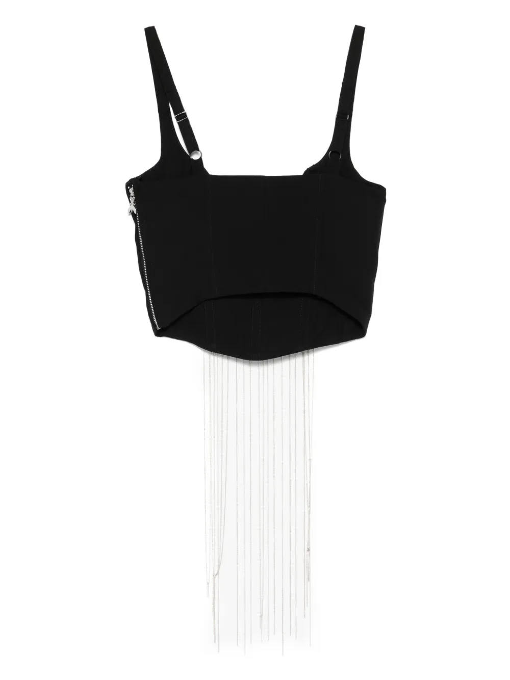 Patrizia Pepe chain-embellished top - Zwart