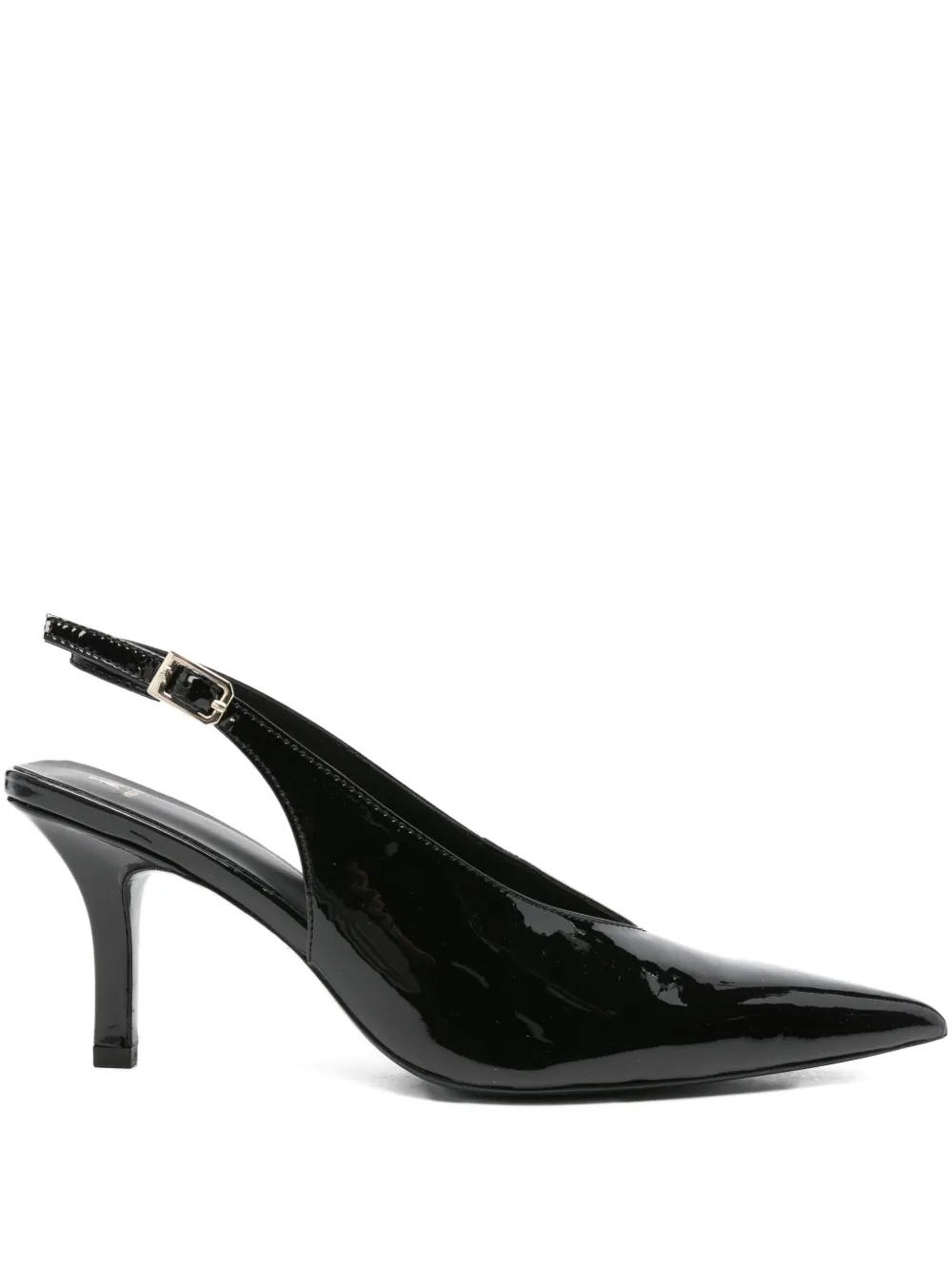 Patrizia Pepe 80mm Slingback Pointed-toe Pumps In Black