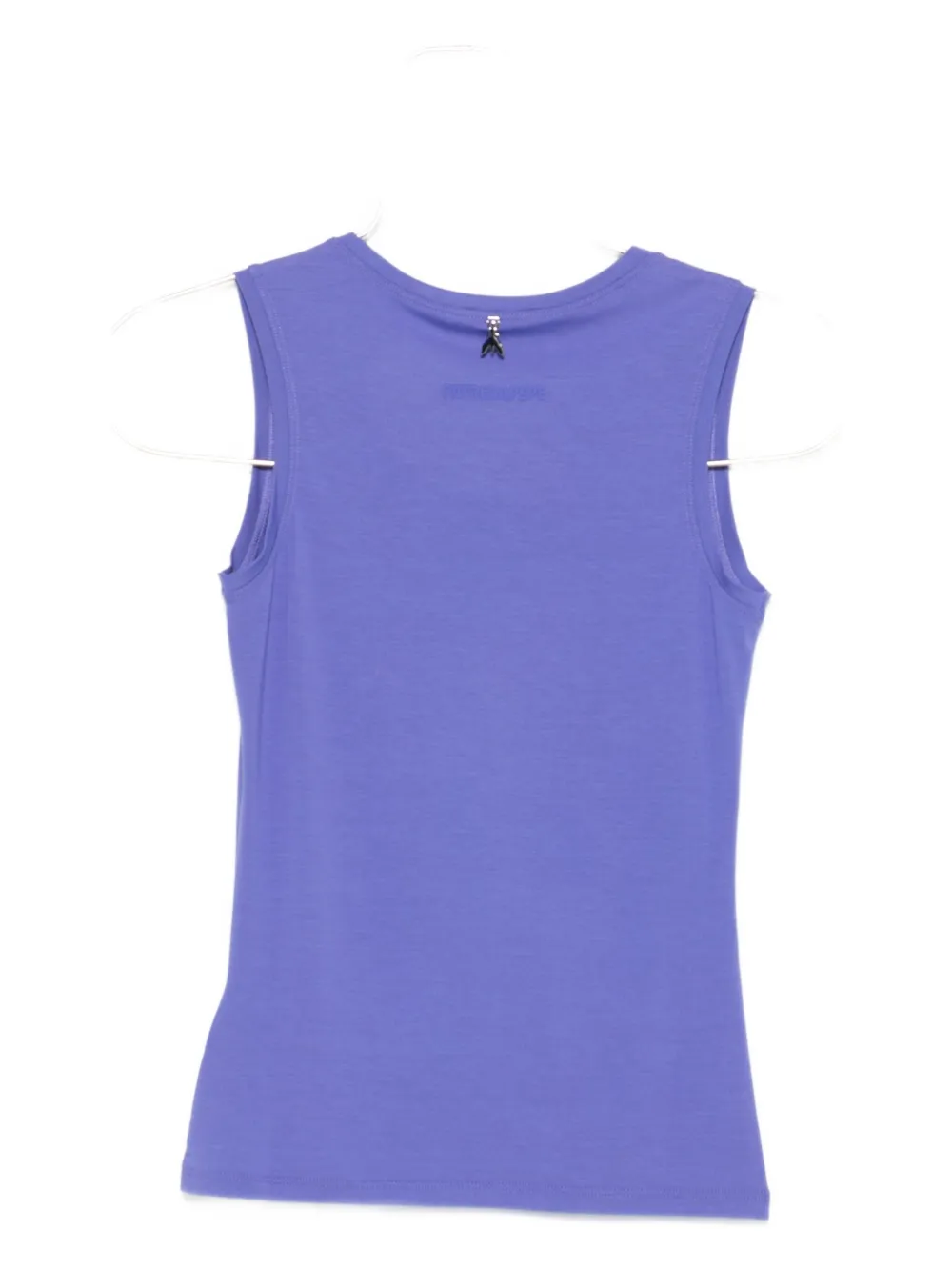 Patrizia Pepe U-neck Fly-detail Tank Top In Purple