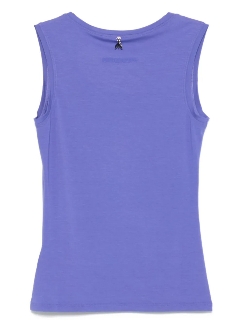 Patrizia Pepe Tanktop met U-hals en vliegdetail Paars
