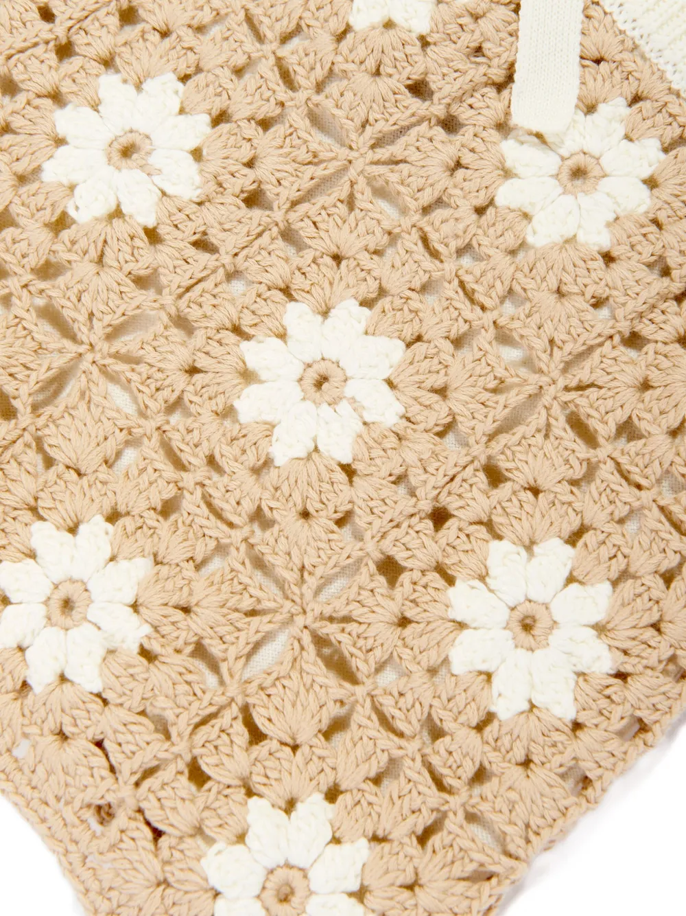 ZIMMERMANN Kids crochet flower shorts Beige