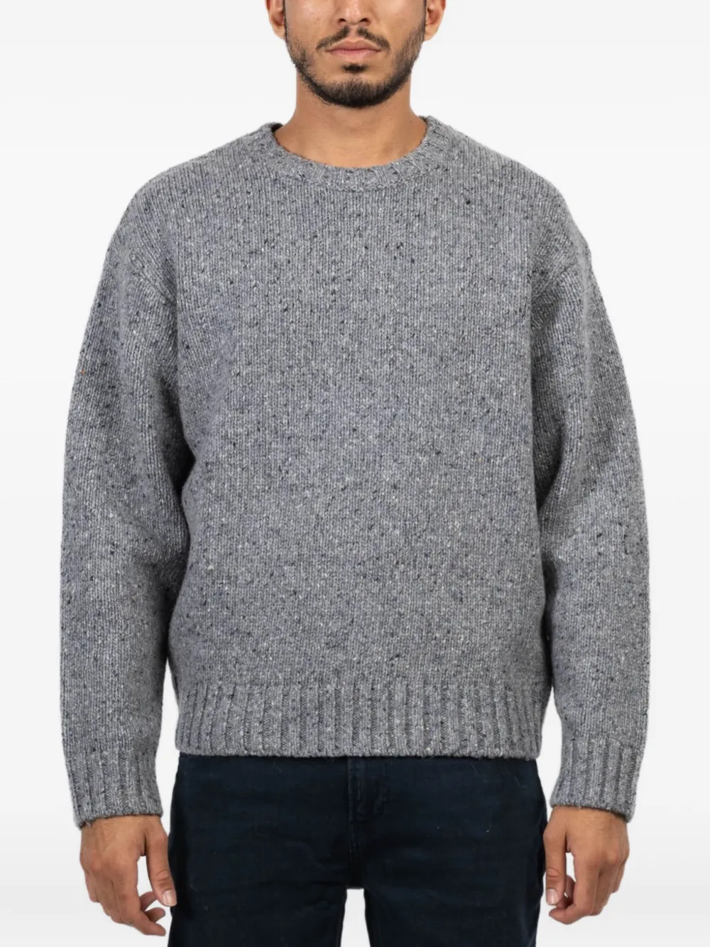 FRAME Sailor ribbed crew-neck knitwear | Grey | Image 1