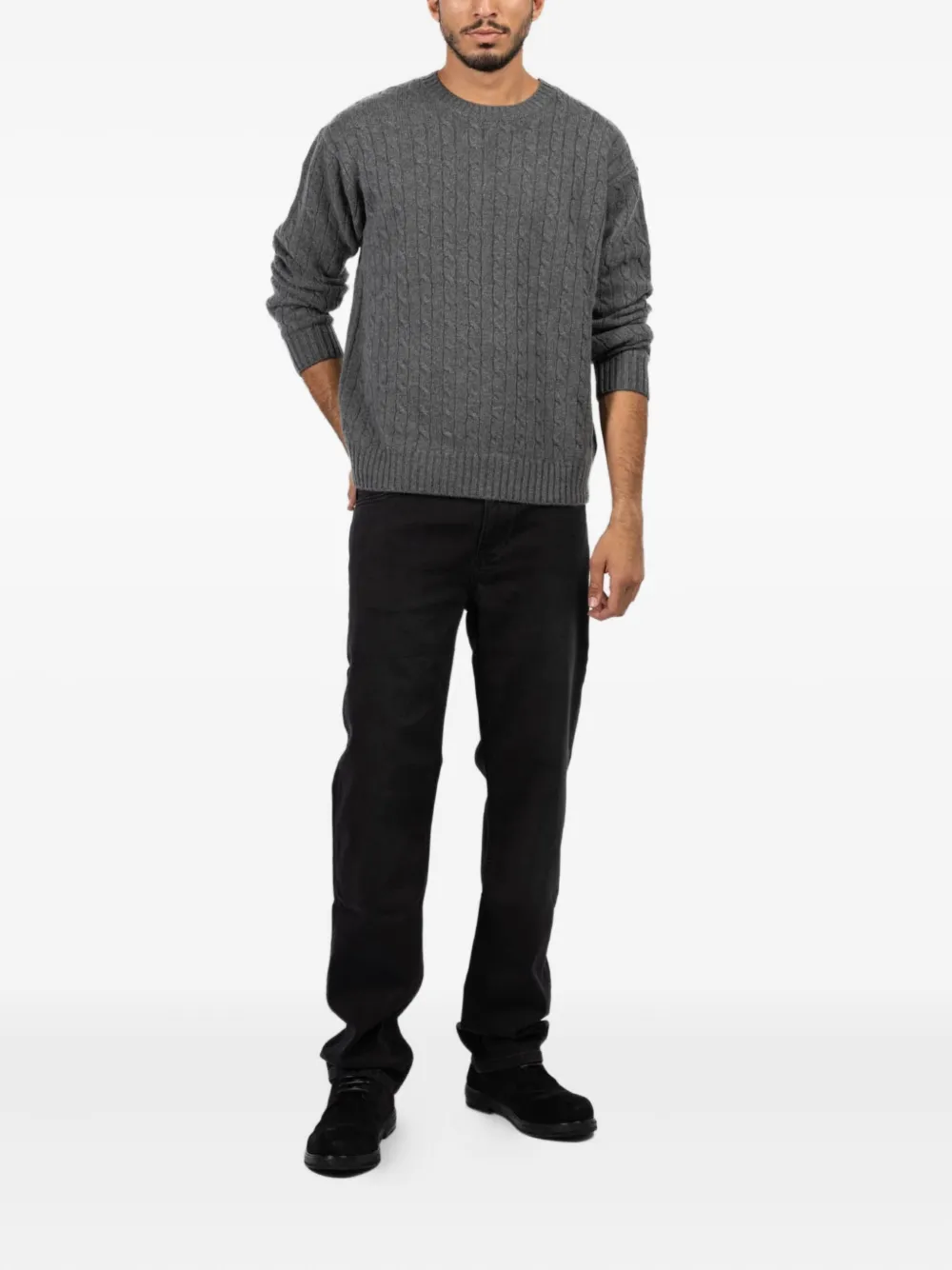FRAME cable-knit crew-neck knitwear | Knitted Sweaters | Image 2