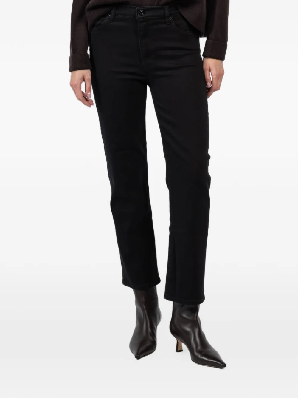 FRAME Jeans met knoopsluiting Zwart