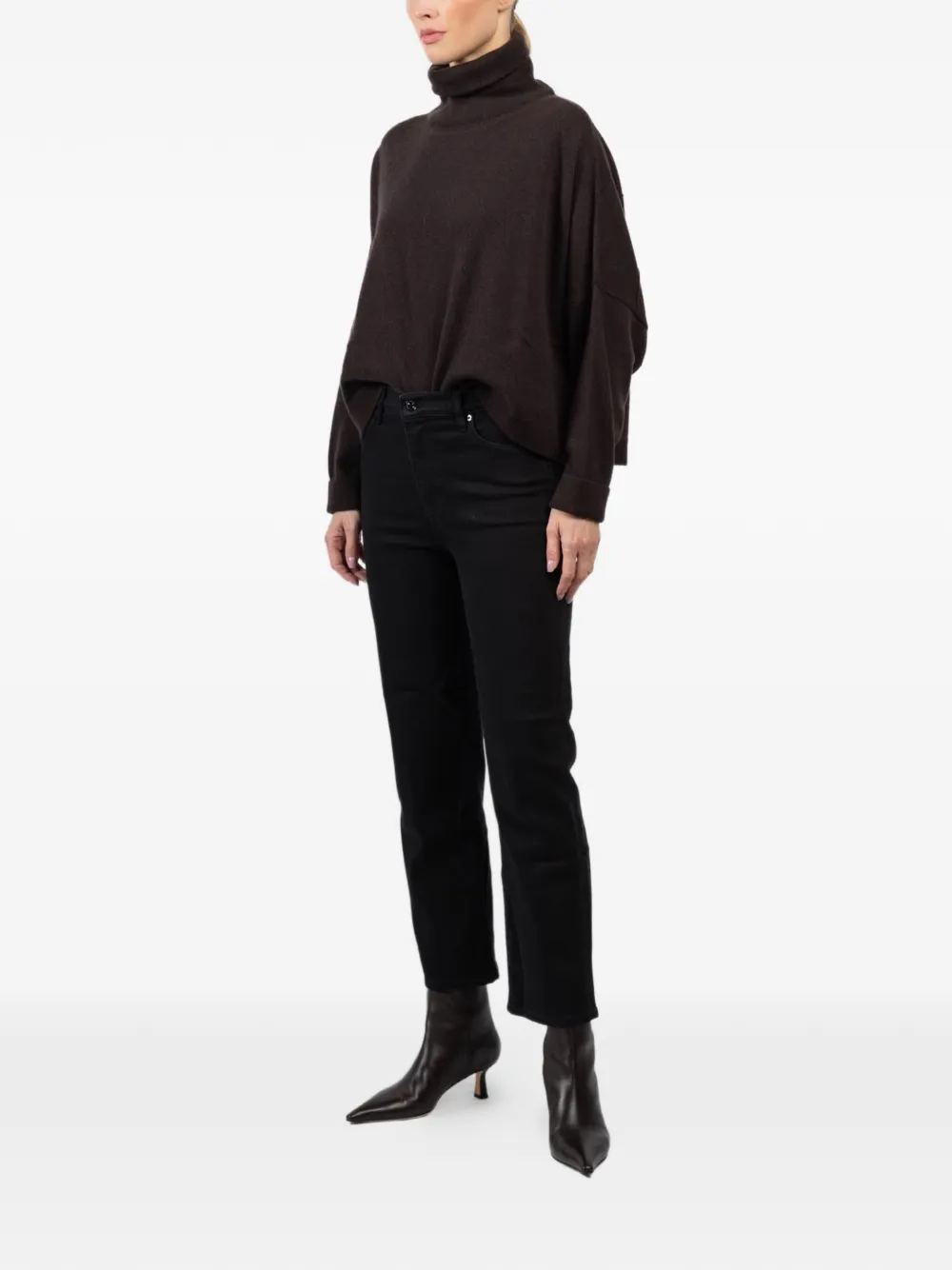 FRAME Jeans met knoopsluiting Zwart