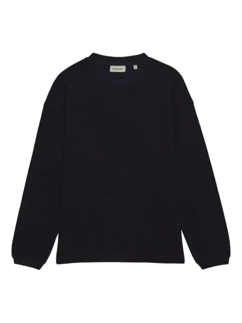 FRAME waffle-knit sweatshirt