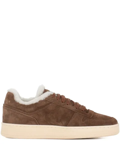 Officine Creative shearling-lining suede sneakers