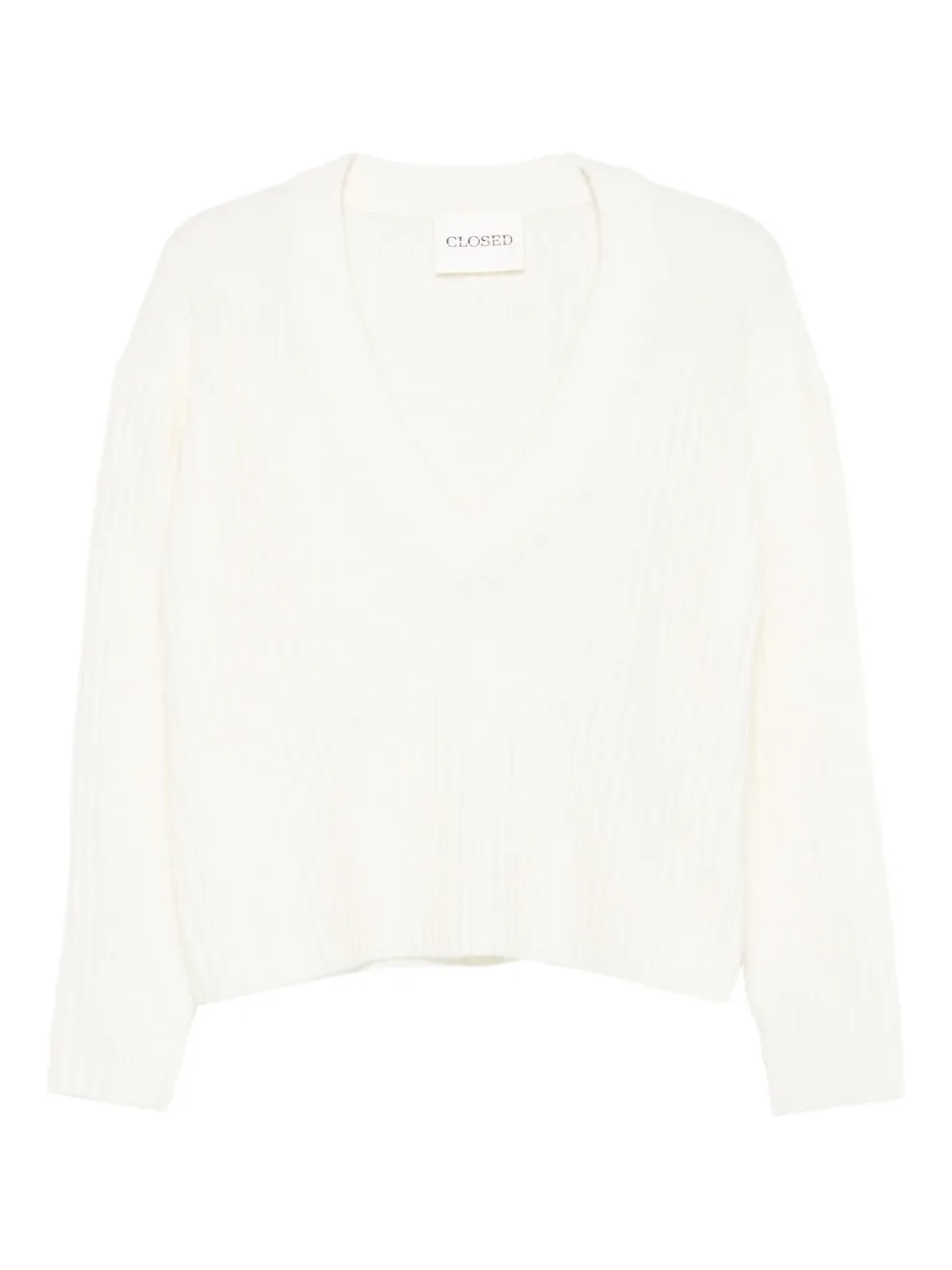 Closed v-neck sweater | Neutrals | Image 1