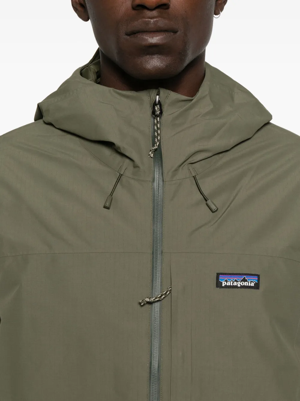 Patagonia Windshadow hooded zip-front jacket Groen