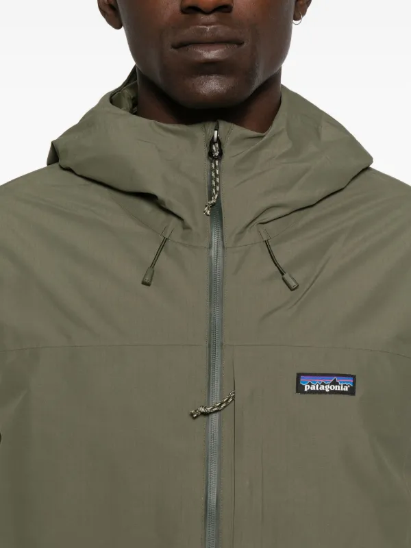 patagonia フロントジッパー Patagonia Jaqueta Windshadow Com Capuz e Zíper Frontal | Verde