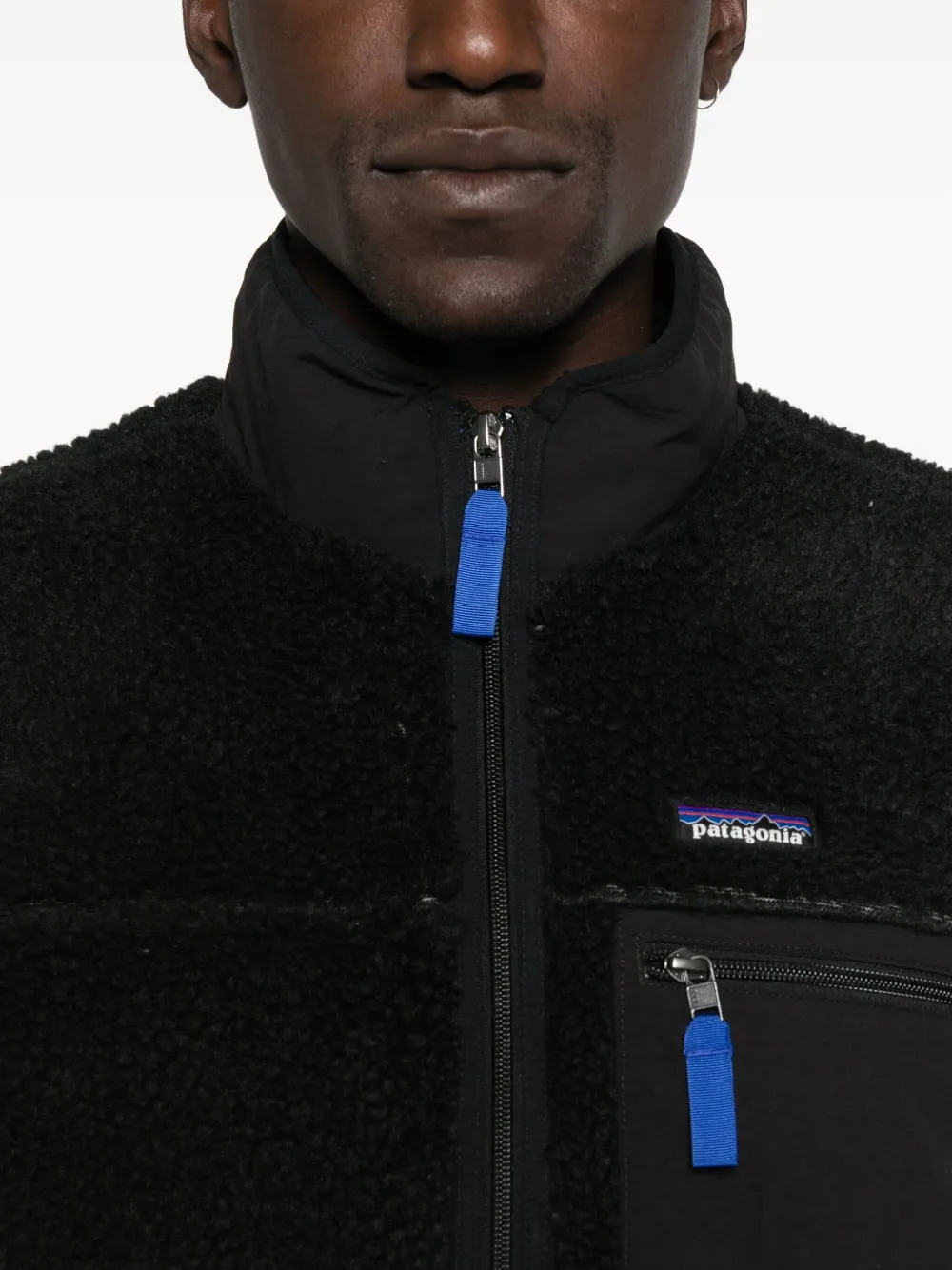 Patagonia Retro-X fleece zip-up vest Zwart
