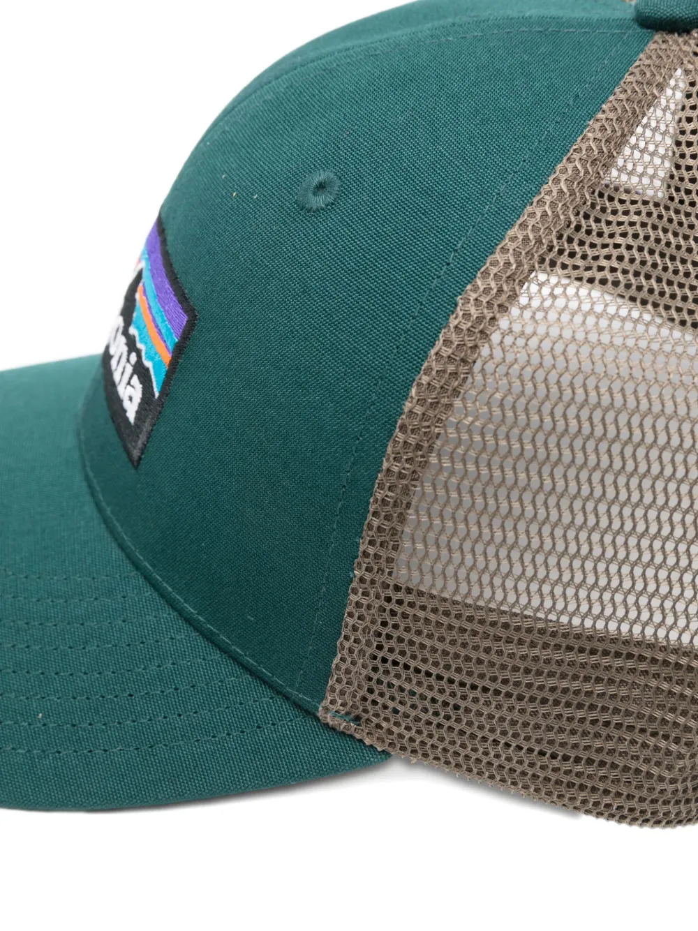Patagonia P-6 logo-patch mesh-back trucker hat Grijs
