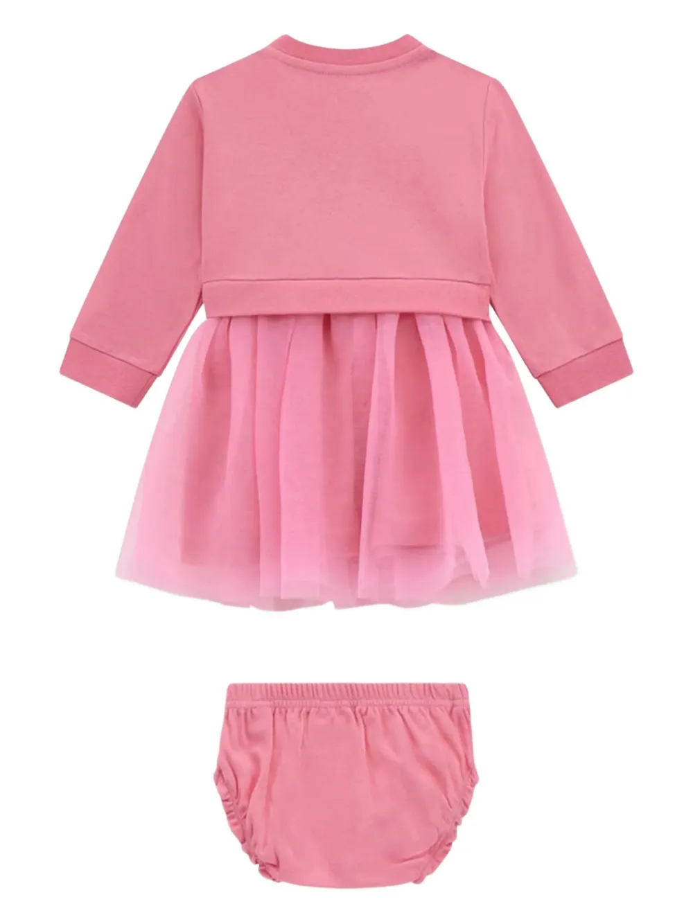 Guess kids ruffled tulle dress Roze