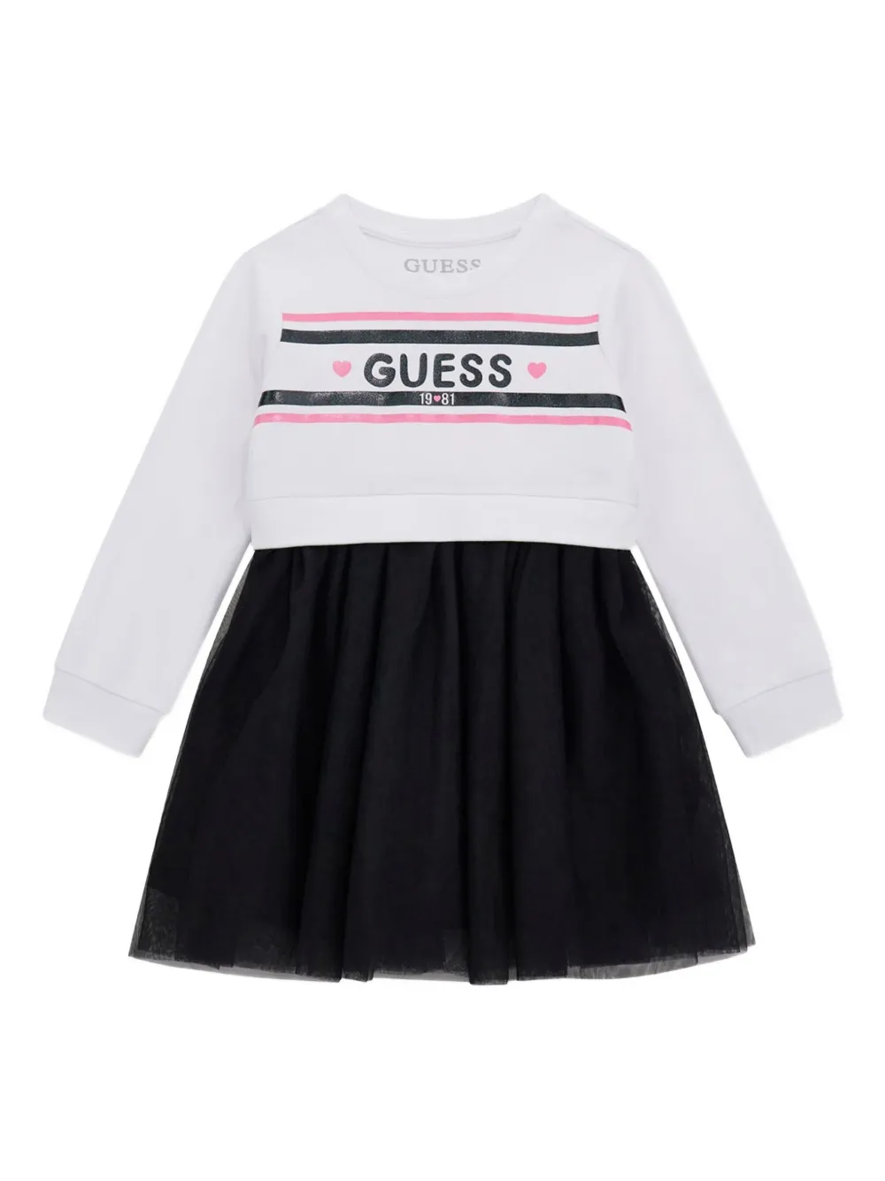 Guess kids sweatshirt tulle dress Wit
