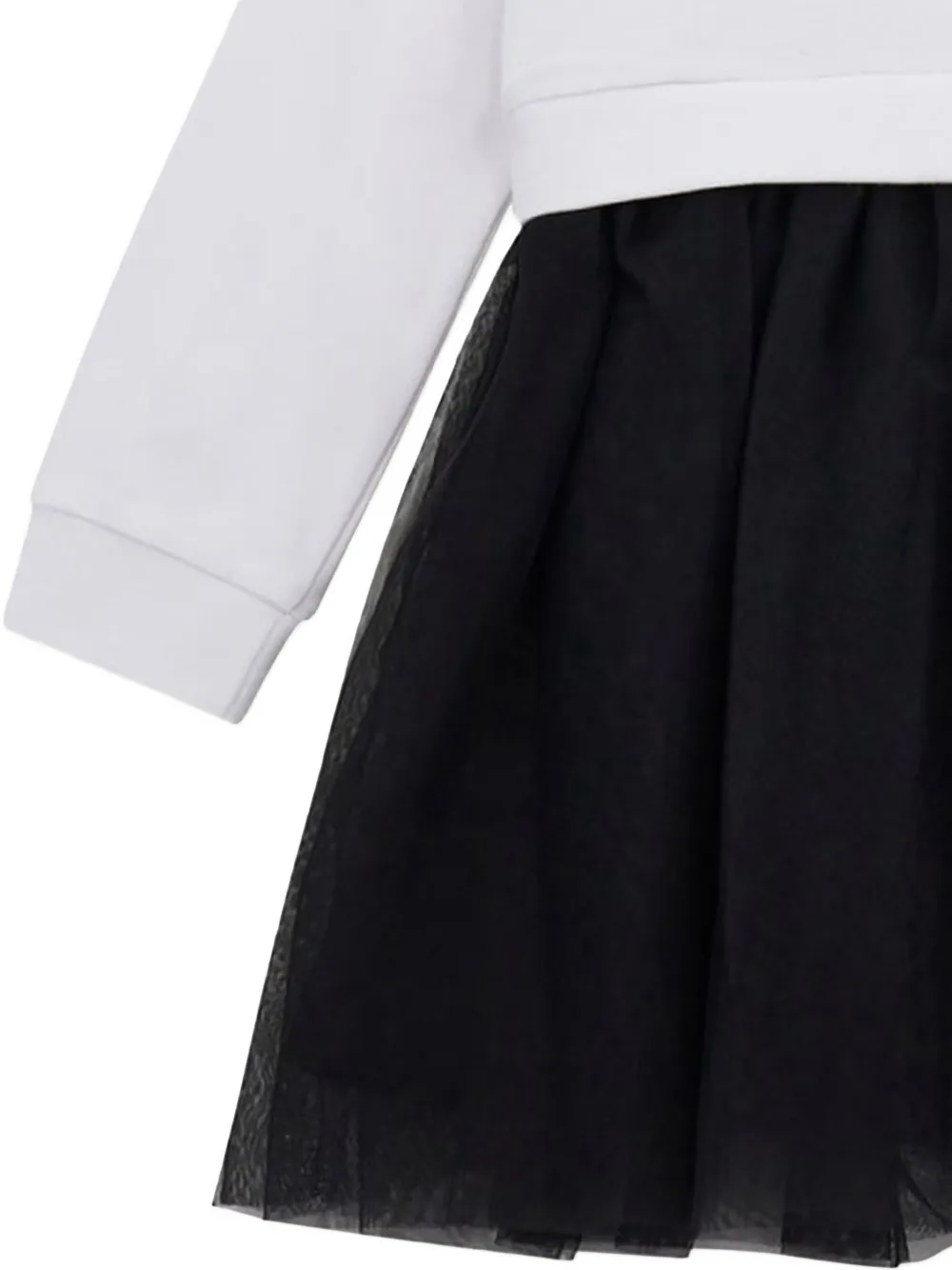 guess kids sweatshirt tulle dress Wit