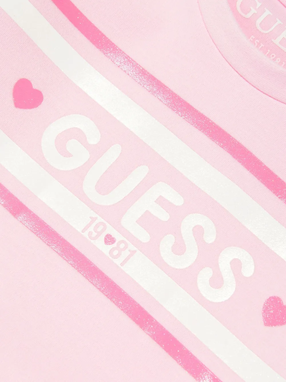 guess kids Sweaterjurk met tulen laag Roze