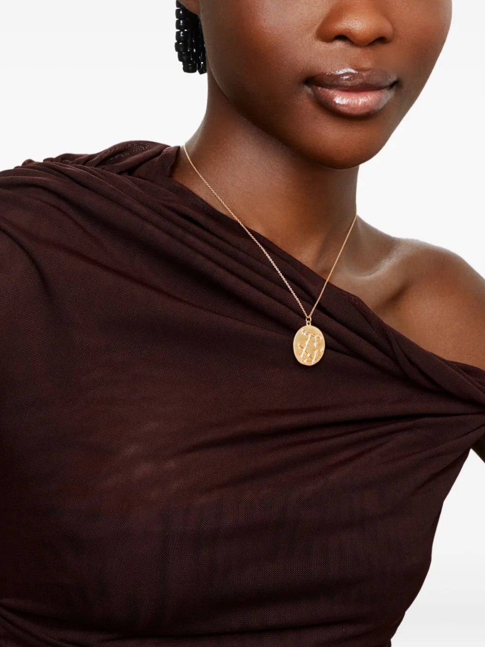 Brooke Gregson 14K yellow gold Gemini diamond pendant necklace | Fine Jewelry | Image 2