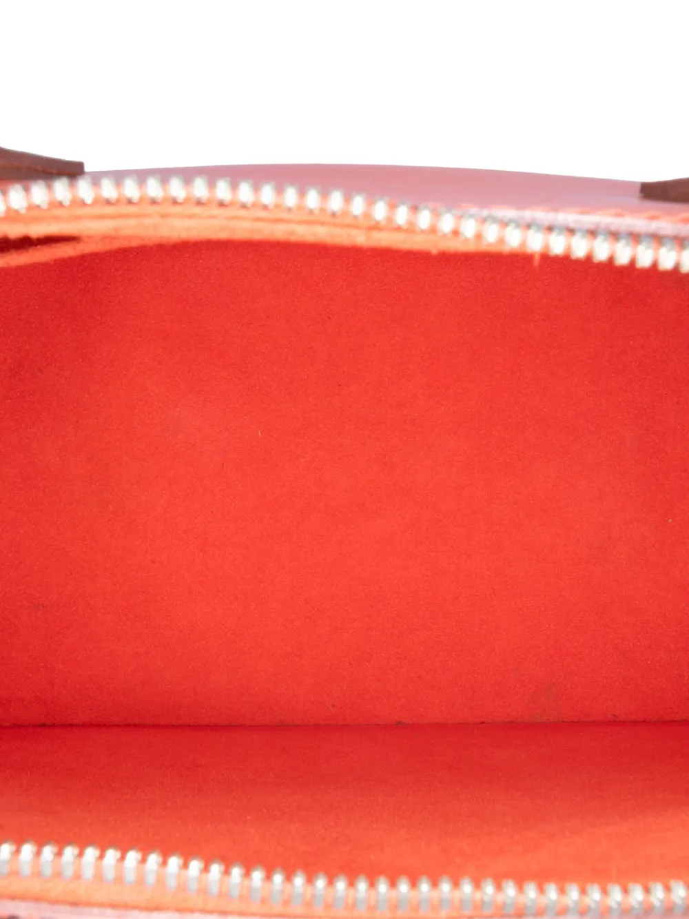 Pre-owned Louis Vuitton 2012 Epi Alma Pm Handbag In Orange