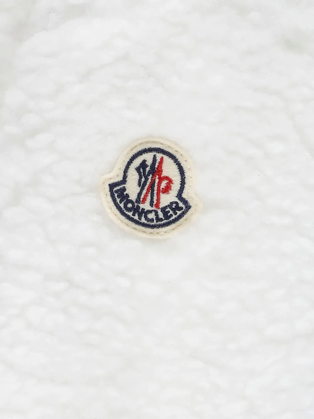 Moncler Enfant ruffled-pocket hoodie Wit