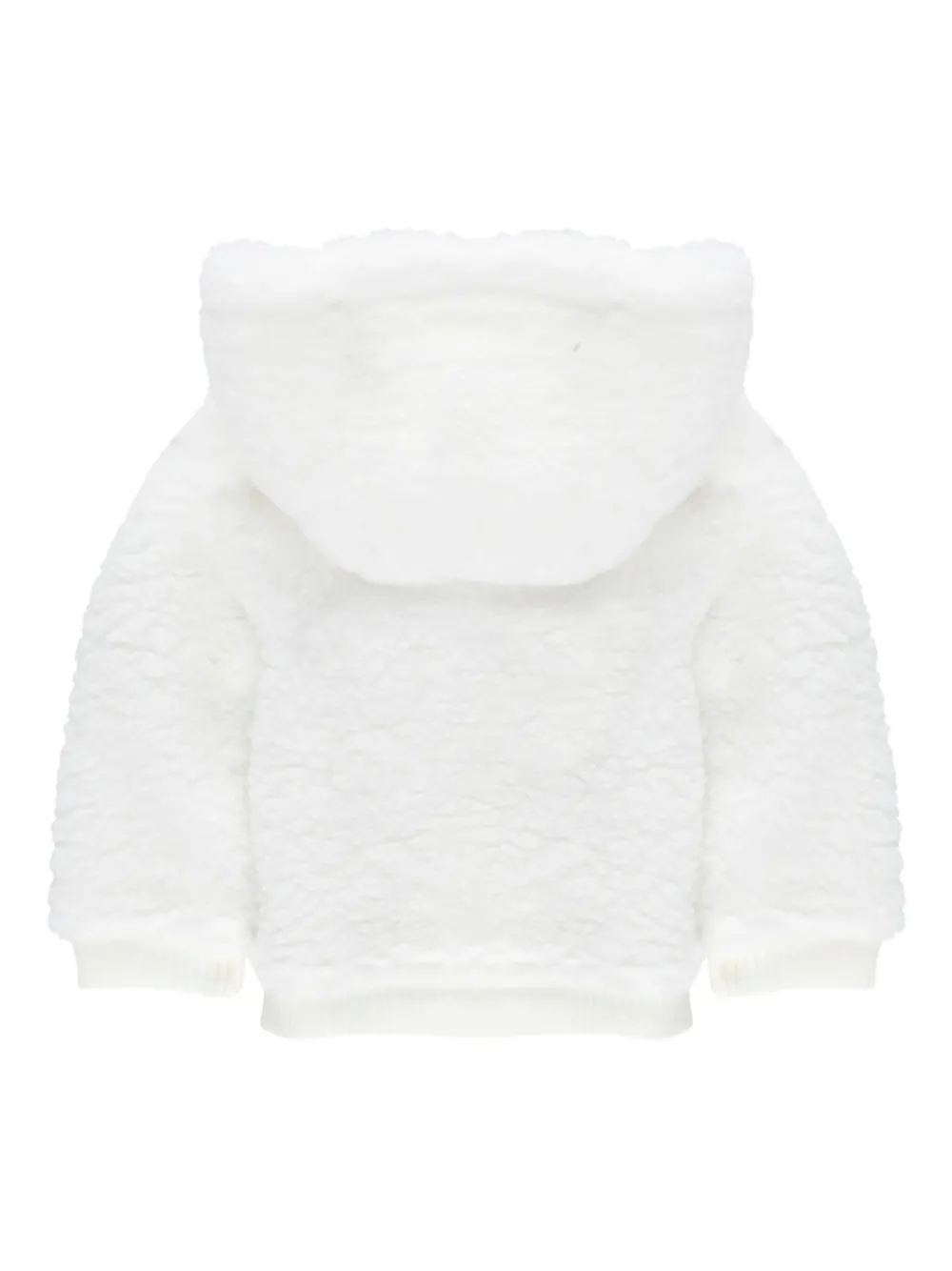 Moncler Enfant ruffled-pocket hoodie Wit