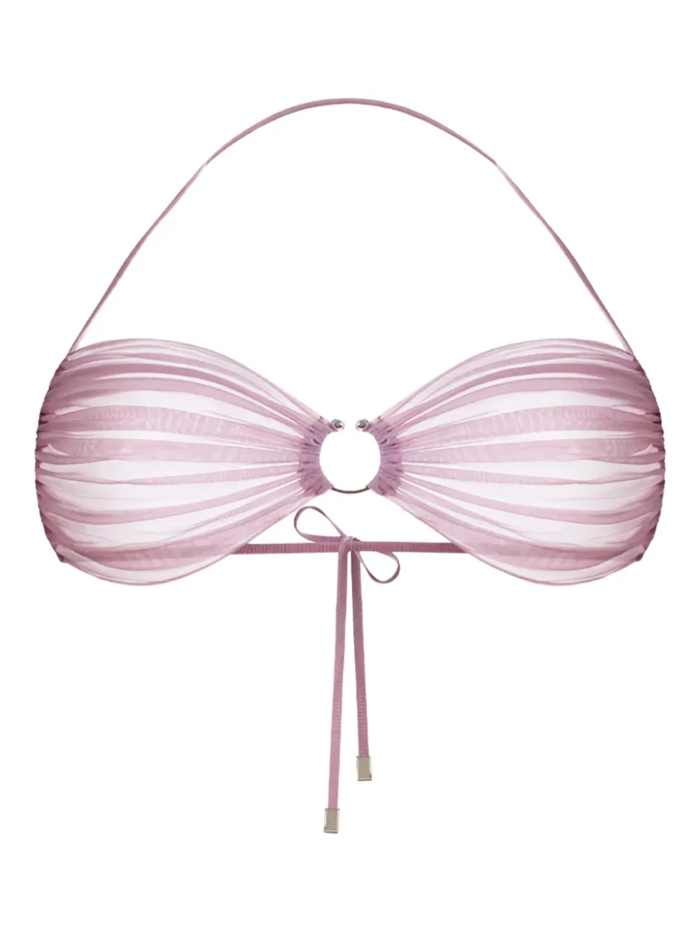 Zhilyova Icon ring-detail halter bra | Pink | Image 1