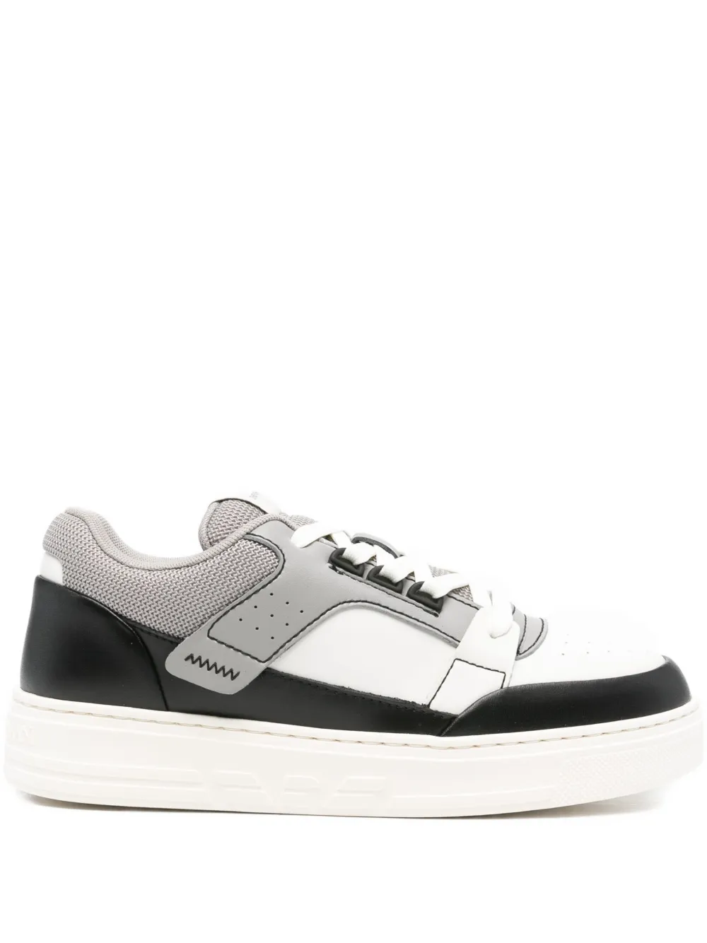Emporio Armani lace-up leather sneakers White