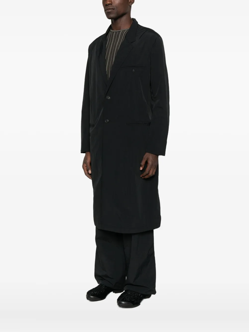 Y-3 welt-pockets coat Zwart