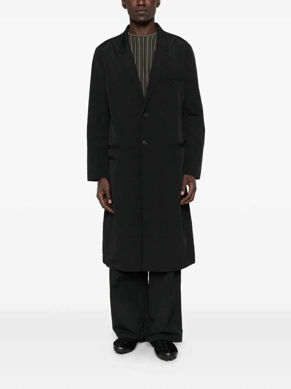 Y-3 welt-pockets coat Zwart