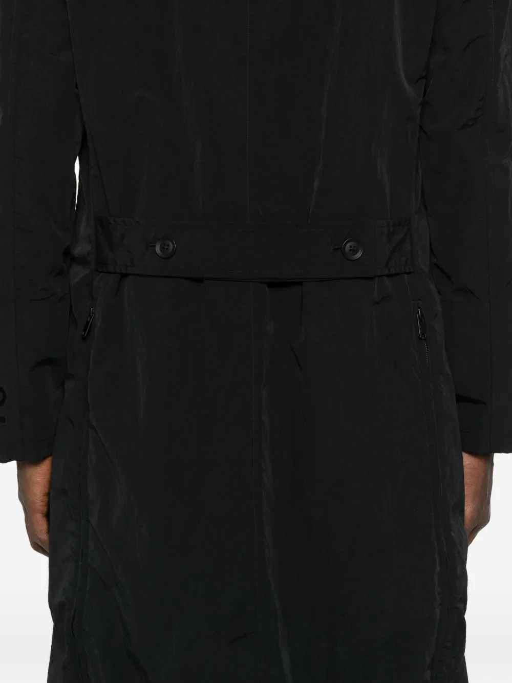 Y-3 welt-pockets coat Zwart