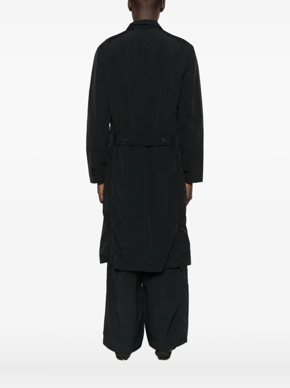 Y-3 welt-pockets coat Zwart
